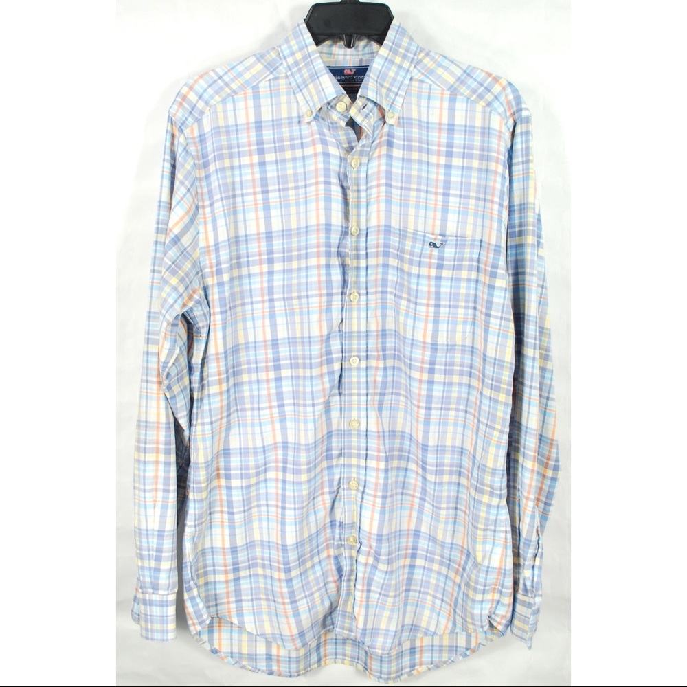 Vineyard Vines Slim Fit Tucker Shirt Blue Plaid